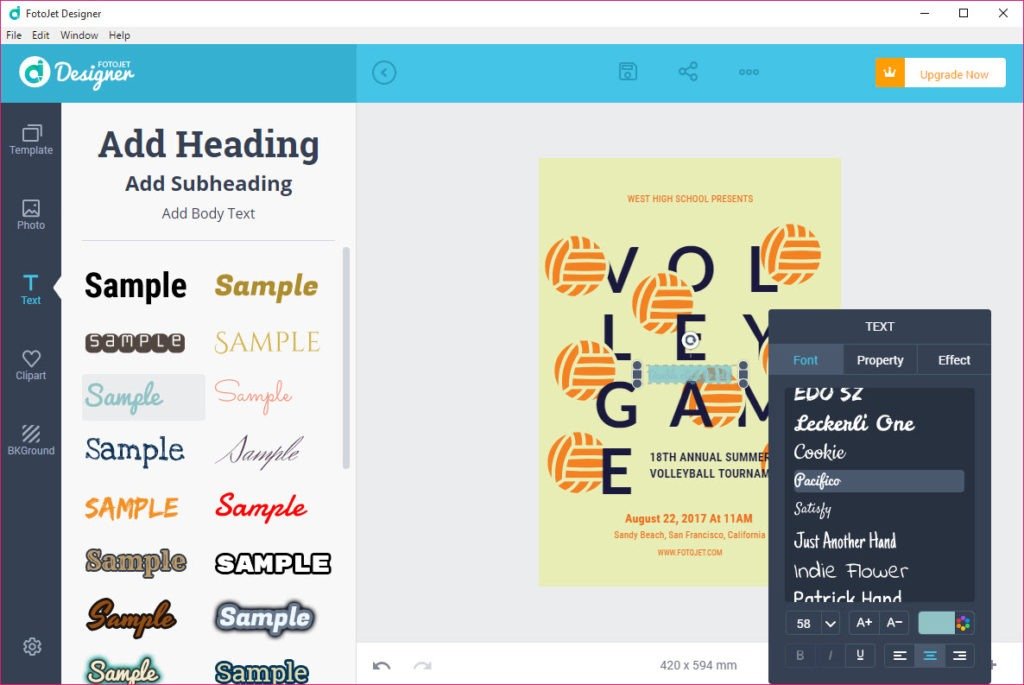 FotoJet Designer 1.4.2 - Free Graphic Design Tool for PC/Mac
